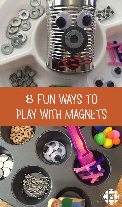 8 Fun Ways To Play With Magnets | Play | CBC Parents Magnet Inquiry Kindergarten, Magnet Kindergarten Activities, Preschool Magnet Board, Magnetic Preschool Activities, Magnetic Wand Activities, Magnets Activities For Kids, Preschool Magnet Activities, Diy Maze, Magnet Science