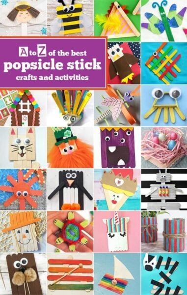 Looking for  some super cute, clever, and FUN popsicle stick crafts? We have over 100 popsicle stick crafts for toddler, preschool, pre k, kindergarten, and first grade students to make. We have popsicle stick craft ideas to go along with any theme, season, or letter of the alphabet from A to Z! Which one will you try first? Diy Crafts For Toddlers, Stick Crafts For Kids, Popsicle Stick Crafts For Kids, Games Website, Instrument Craft, Kids Science Experiments, Free Worksheets For Kids, Alphabet Letter Crafts, Kids Craft Room