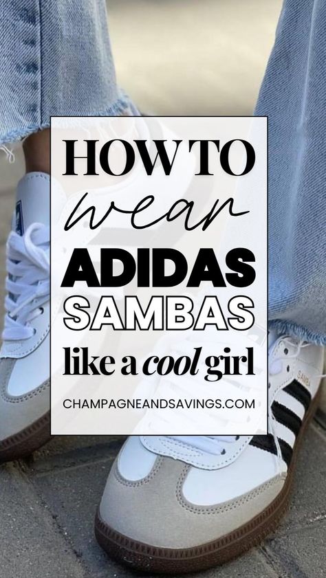 Transform your Women's Fashion with 15 Adidas Sambas outfits to try. These Women's Sneakers are the perfect blend of style and comfort. Whether you’re dressing up or down, these Women's Shoes can complete your look. Explore creative outfit combinations that suit your vibe today. Womens Red Sneakers Outfit, Sneaker Mom Outfits, Socks For Sambas, Adidas Samba White Green Outfit, Jorts Outfit Women’s With Adidas Campus, Fashion Sneakers Women's Outfit, Womens Adidas Outfits, Adidas Shoes Samba Outfit Women, Sports Shoes Outfit Women