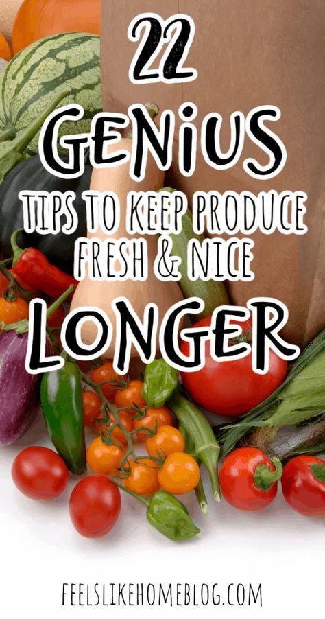 Keep Produce Fresh, Storing Fruit, Storing Vegetables, Fruit And Vegetable Storage, Vegetable Storage, Food Info, Cooking Gadgets, How To Store, Fresh Fruits And Vegetables