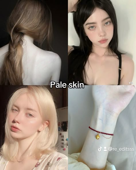 ❤️ Fair Skin Vision Board, Subliminal Visual Board, Clear Pale Skin Aesthetic, Fair Skin Subliminal Results, Pale Skin Vision Board, Pretty Body Aesthetics, Glow Up Aesthetic Pictures, How To Get Pale Skin, Beauty Influencer Aesthetic