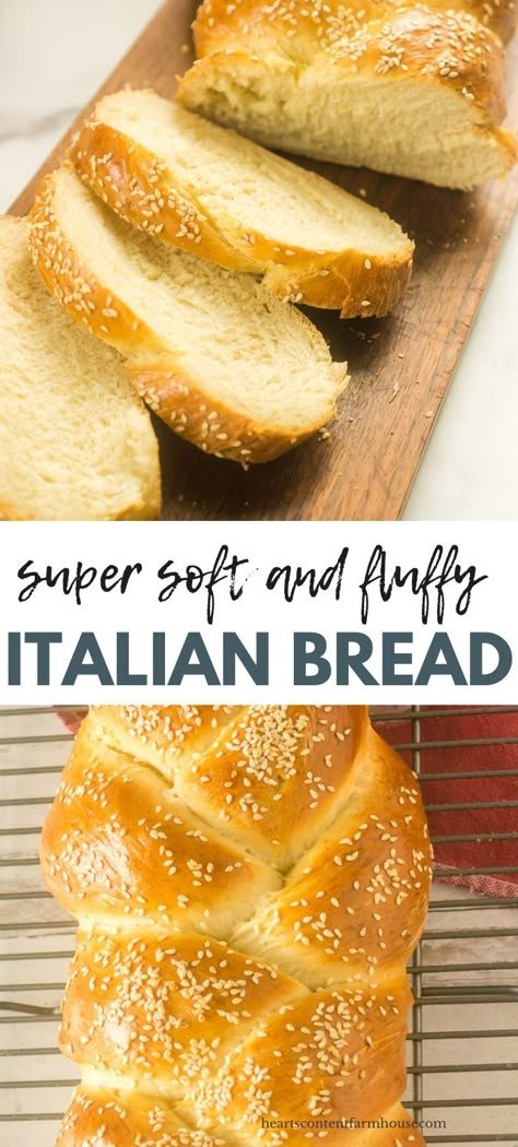 Looking for the BEST bread for spaghetti night?  This Italian bread recipe is extra soft and fluffy, and topped with sesame seeds.  Always a hit with the whole family. Bread For Spaghetti, Italian Bread Recipe, Sesame Bread, Spaghetti Night, Italian Bread Recipes, Bread Soft, Bread Maker Recipes, Dinner Pasta, Homemade Bread Recipes Easy