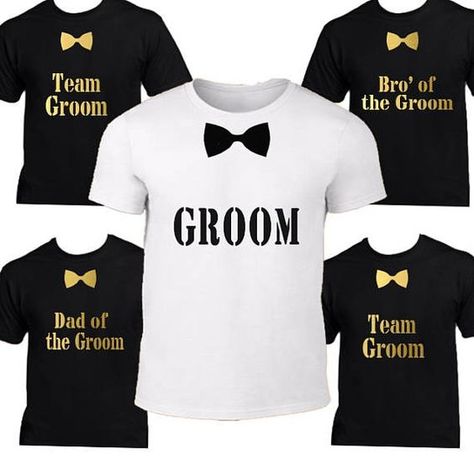 Buy personalized t-shirts for your wedding party. Any best man, groomsmen, groomsman usher, groom and father of the groom would love their own custom shirt.  #Groomsmentshirts  #Groomsmen #tshirts Groomsmen Shirts, Wedding Tshirts, To Best Friend, Bachelor Party Ideas, Gifts For Groomsmen, Bachelor Party Shirts, Men's Office, Gift For Groomsmen, Team Groom