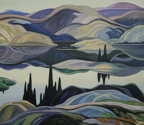 Anne Mortier on Twitter: "Mirror Lake Franklin Carmichael Group of Seven #landscape #painting… " Group Of Seven Art, Group Of Seven Paintings, Group Of Seven Artists, A J Casson, Franklin Carmichael, Lawren Harris, Tom Thomson, Maurice Denis, Canadian Landscape