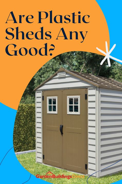 Plastic She Shed, Lifetime Shed Ideas, Plastic Shed Makeover, Rubbermaid Shed, Insulating A Shed, Plastic Shed, Plastic Storage Sheds, Spray Paint Plastic, Resin Sheds