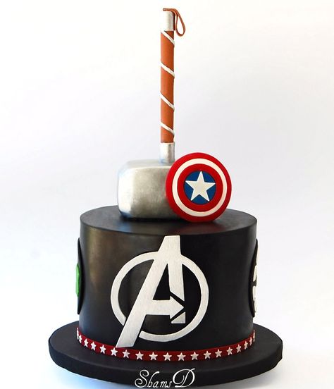 Avengers Cake - Marvel Cakes, Thor Cake, Marvel Birthday Cake, Thor Birthday, Superhero Cakes, Avengers Cake, Marvel Birthday, Marvel Cake, Superhero Birthday Cake