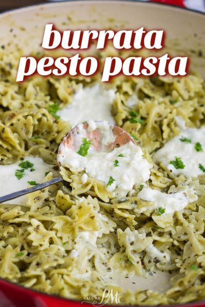 Burrata Basil Pesto Pasta is a quick & simple recipe with its bold flavors is perfect for weeknights. #pasta #pesto #burrata #dinner #recipes Burrata Dinner, Pesto Burrata, Homemade Basil Pesto, Burrata Recipe, Basil Pesto Pasta, Pesto Pasta Recipes, Pasta Pesto, Basil Pasta, Burrata Cheese