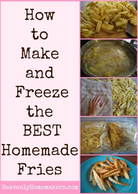 How To Make And Freeze French Fries, Homemade Freezer French Fries, Homemade French Fries To Freeze, Freezing Potatoes French Fries, Homemade Frozen Fries, How To Freeze French Fries, How To Freeze Potatoes French Fries, Freezing French Fries, Diy Frozen French Fries