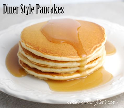 Diner Style Pancakes on MyRecipeMagic.com #pancakes #recipe #breakfast Restaurant Style Pancakes Recipe, Diner Pancake Recipe, Diner Recipes, Pancake Recipes, Food Wallpaper, What's For Breakfast, Pancakes And Waffles, Breakfast Breads, Meal Of The Day