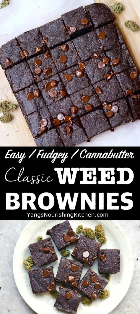 Cannibus Brownie Recipes, Cannabutter Brownies Recipes, Canna Brownie Recipes, How To Make Pot Brownies, Infused Brownie Recipe, Best Edibles Recipes, Brownie Edibles Recipe, Canna Butter Dessert Recipes, Pot Brownies Recipe