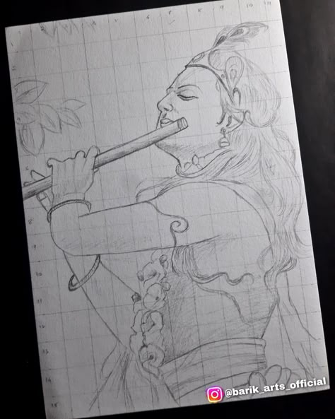 Lord Krishna Drawing Pencil, Krishna Ji Sketch, Lord Krishna Sketch, Krishna Sketch, God Drawing, Pencil Drawing Images, Abstract Pencil Drawings, Pencil Drawings For Beginners, Sketch Images