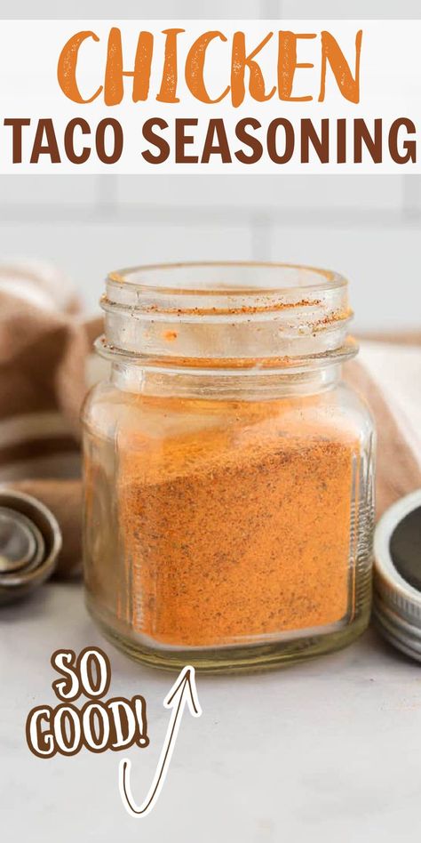 Taco Seasoning For Chicken, Chicken Taco Seasoning Recipe, Chicken Seasoning Recipes, Make Taco Seasoning, Dry Rub For Chicken, Homemade Everything, Homemade Taco Seasoning Recipe, Chicken Taco Seasoning, Homemade Dry Mixes