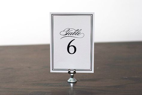 Black and White Table Numbers Table Numbering, Diy Wedding Menu, Diy Table Numbers, Number Table, Wedding Table Numbers Printable, Printable Table Numbers, Numbers Printable, Diy Wedding Table, Diy Wedding Reception