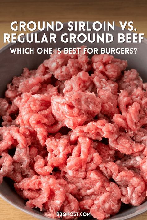 Thinking about making grilled hamburgers for a barbecue cookout? In this post you will find out whether you should use ground sirloin or "ground beef" to make your favorite homemade grilled burger recipe. Fire up the grills and get ready to make juicy grilled burgers to serve your barbecue party guests! Ground Sirloin Burgers, Ground Beef Sirloin Recipes, Ground Sirloin Recipes, Different Cuts Of Steak, Grilled Hamburgers, Sirloin Recipes, Hamburgers Grilled, Ground Sirloin, Beef Sirloin