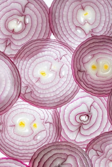 Food Art Photography, Food Texture, Bio Art, Texture Inspiration, Fruit Photography, Texture Photography, Red Onions, Natural Forms, Abstract Photography