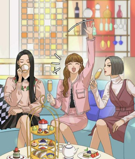 The Fox Club Webtoon, Fox Club Webtoon, Buildings Background, Drawing Buildings, East Asian Culture, Fox Club, Manhwa Dresses, Draw Ideas, Fox Girl