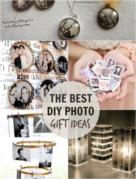 Gifts With Old Photos, Picture Collage Gift Ideas, Picture Collage Ideas For Gifts Diy, Diy Photo Gift Ideas, Diy Photo Gifts, Creative Photo Gifts, Ancestry Photos, Memory Ideas, Family Photo Gifts