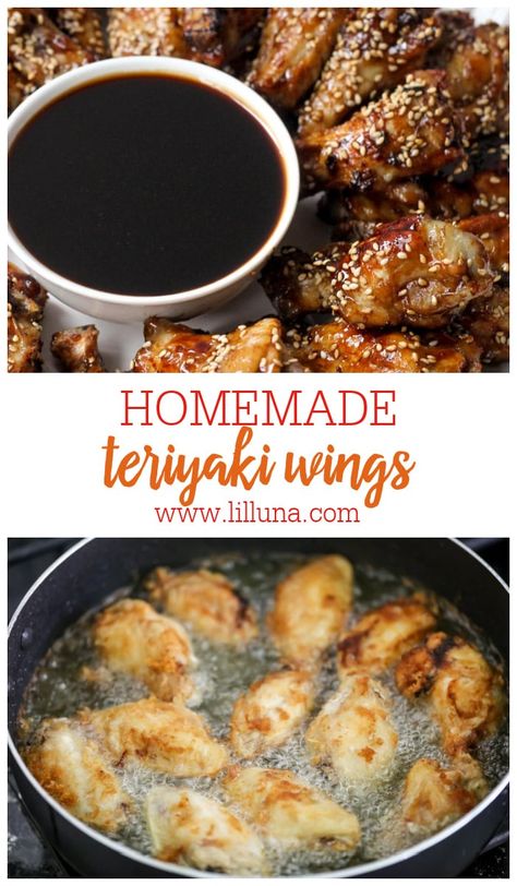 Delicious homemade Teriyaki Chicken Wings are so tasty and addicting. They're the perfect appetizer for any get-together! #teriyakichickenwings #homemadeteriyakiwings #teriyaki #chickenwings Teriyaki Wings Recipe, Tuna Dinner Recipes, Teriyaki Chicken Wings Recipe, Artichoke Cups, Tuna Dinner, Chicken Wing Sauce Recipes, Teriyaki Wings, Teriyaki Chicken Wings, Chicken Recipes For Two