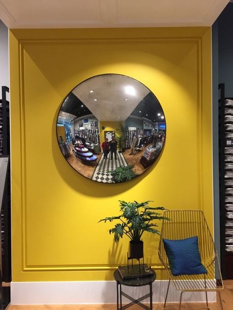 convex mirror, decorative mirror, funky mirror, silly mirror, home decor, home wall design, room decoration Retro Room, Convex Mirror, Apartment Decor Inspiration, Room Makeover Inspiration, Cute Room Decor, Dream House Decor, Aesthetic Room Decor, Dream Home Design, 인테리어 디자인