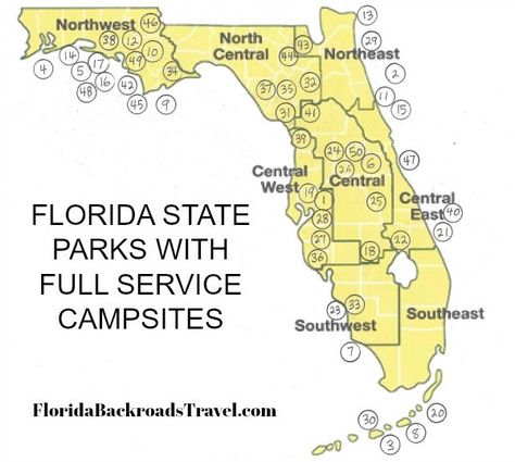 Camping in Florida: Thousands of Great Places You Can Camp Rv Parks In Florida, Florida Campgrounds, Best Rv Parks, Rv Resorts, Rv Trips, Rv Destination, State Park Camping, Florida Camping, Rv Camping Tips