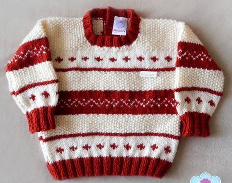 Sweater Knitting Designs, Kids Sweater Pattern, Knit Baby Jackets, Knitting Patterns Boys, Crochet Sweater Design, Kids Knitting Patterns, Baby Boy Sweater, Baby Boy Knitting Patterns