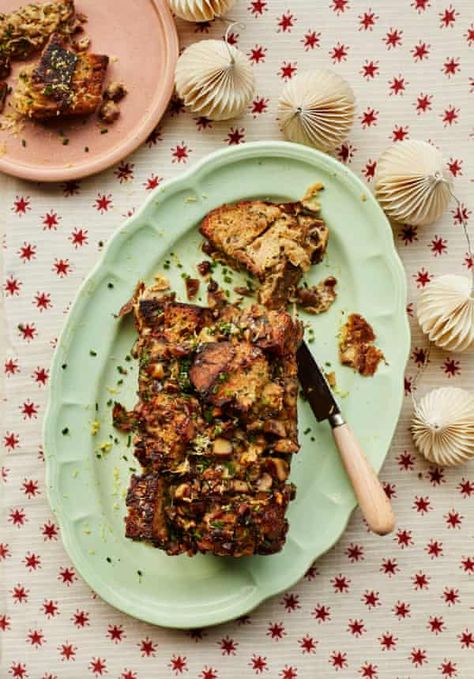 Yotam Ottolenghi's alternative Christmas dinner – recipes | Food | The Guardian Ottolenghi Christmas, Alternative Christmas Dinner, Sweet Potatoes Roasted, Bread Sides, Veggie Christmas, Turkey Curry, Christmas Food Recipes, Savory Bread Puddings, Ottolenghi Recipes