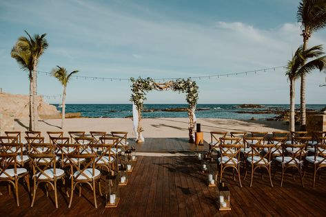 Chileno Bay Resort Weddings | Wedding Ceremony at the Pool Deck Beach Deck Wedding, Deck Wedding, Grand Hyatt, Ceremony Location, Mexico Wedding, Resort Wedding, Pool Deck, The Vision, Beach Sand