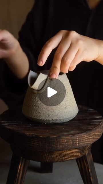 Ceramics Videos on Instagram: "Perfect handbuilt stoneware pitcher 😍 by @etherjulia" Ceramic Soy Sauce Bottle, Hand Built Pitcher, Handbuilt Pitcher, Ceramics Videos, Stoneware Pitcher, Pottery Pitcher, Ceramic Pitcher, Self Watering, Ceramic Planters