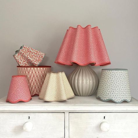 Wavy Lampshade, Bespoke Lampshades, Come And See, Lampshades, Fabric Collection, Lamp Shade, Bespoke, Lighting, Fabric