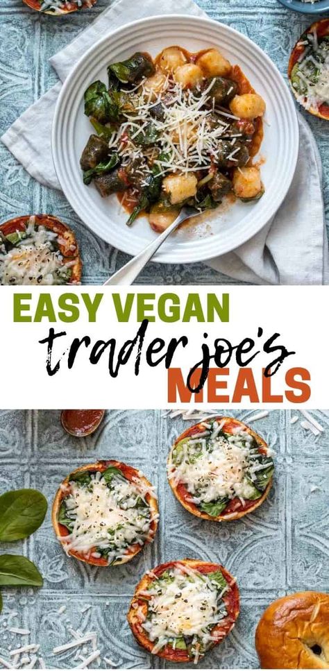 Having easy Trader Joe's meals to turn to on those busy nights is a lifesaver! Especially those that are quick, healthy and loved by the whole family. #traderjoesrecipes #vegantraderjoes Trader Joes Meals Vegetarian, Vegan Recipes Trader Joes, Trader Joe’s Plant Based Meals, Trader Joes Recipes Dinner Vegetarian, Trader Joe’s Vegan Meals, Trader Joe’s Vegan Recipes, Trader Joe’s Vegetarian, Trader Joe’s 5 Ingredient Meals, Trader Joe’s Vegan