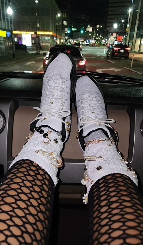 Bling Socks, Street Style Outfits Casual, Plus Size Baddie, Plus Size Baddie Outfits, Custom Shoes Diy, Sock Outfits, Girly Shoes, Dope Fashion, Cute Swag Outfits