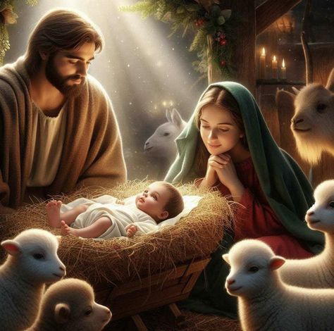 Christmas Nativity Images, Nativity Scene Pictures, Jesus Cartoon, Catholic Pictures, Christmas Bible, Jesus Christ Artwork, Jesus Photo, Bible Pictures, Christian Quotes God