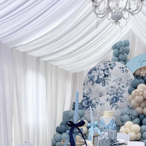 XO Events And Pastries on Instagram: "Something Blue Before “I Do!”   Event Design: @monas.touchofconfetti   #SomethingBlueBeforeIDo #SomethingBlue #BridalShower #BridalBrunch #AestheticBridalShower #Coquette" Something Blue Backdrop, Something Blue Before I Do, Bridal Shower Venues, Balloons Decor, Bow Party, Bow Baby Shower, Bridal Shower Planning, Blue Bridal Shower, Shower Themes