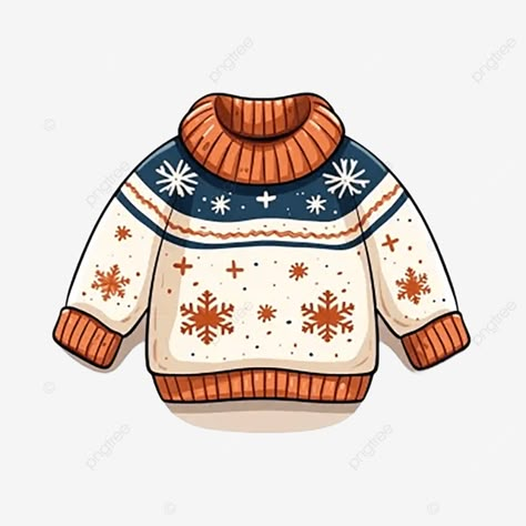 hand drawn cartoon winter sweater white background 3d sweater winter png Ugly Sweater Drawing, Draw Sweater, Christmas Sweater Illustration, Sweater Clip Art, Sweater White Background, Winter Clothes Drawing, Sweater Sketch, Christmas Sticker Ideas, Iphone Christmas Wallpaper Aesthetic