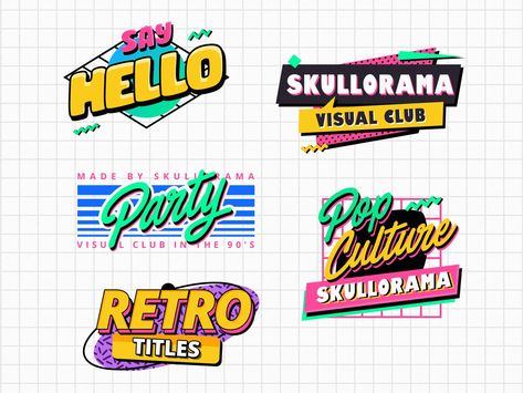 1990s Graphic Design, 90s Branding, 90s Logos, 90s Logo, 90s Design, Space Cadet, Brand Refresh, Title Design, Fashion Graphic Design