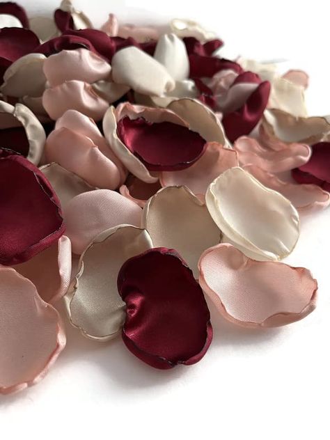 Wine Blush Ivory Champagne 100 flower petals #amazonfinds #weddingstyle #trendingnow Petal Photography, Fake Rose Petals, Flower Petals Wedding, Flower Girl Petals, Rose Gold Lights, Silk Rose Petals, Wedding Flower Girl Basket, Spring Wedding Decorations, Wedding Petals