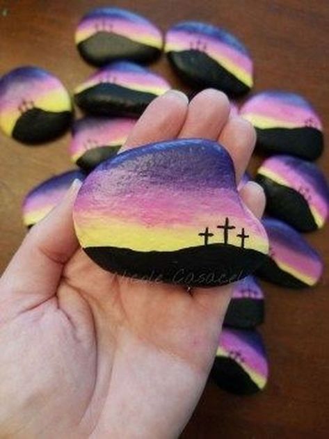 Vbs Crafts For Older Kids, Bible School Crafts For Kids, Cute Rock Painting Ideas, Cute Rock Painting, Painted Canvases, Kids Camp, Rock Beach, Vbs 2024, Rock Painting Ideas