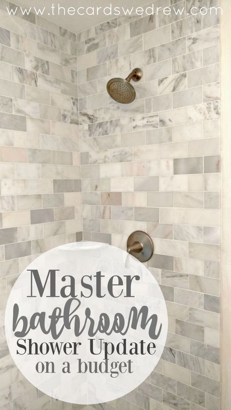 Shower Update, Half Bathroom Remodel, Small Shower Remodel, Bathroom Remodel On A Budget, Budget Bathroom Remodel, Walk In Shower Designs, Remodeling Bathroom, Bathroom Showers, Tile Remodel