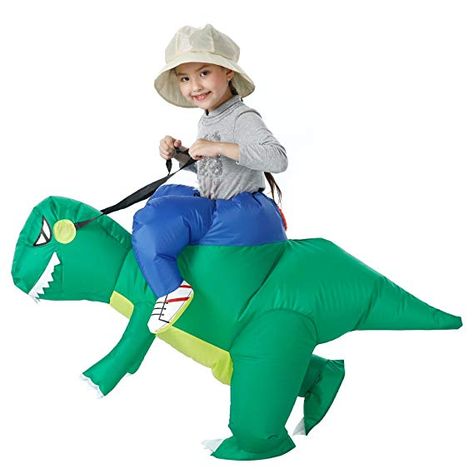 Dinosaur Fancy Dress, Blow Up Costumes, Kids Dinosaur Costume, Inflatable Dinosaur Costume, Inflatable Dinosaur, Halloween Blow Ups, T Rex Costume, Dino Costume, Dinosaur Halloween Costume