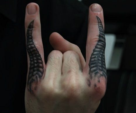 Heavy Metal Tattoo, Sin Tattoo, Horrible Tattoos, Metal Horns, Devil Tattoo, Guitar Tattoo, Metal Tattoo, Badass Tattoos, Dream Tattoos