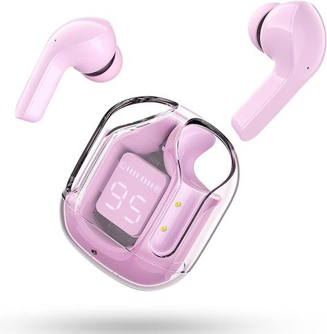 ACEFAST Wireless Headphones, Bluetooth Earbuds ENC Noise Cancelling Transparent Earphones in Ear, HiFi Stereo Dual Microphone Mini Sport Ear Buds, LED Digital Display, Pink: Amazon.co.uk: Electronics & Photo Coffee Phone Case, Headphones Bluetooth, Hifi Stereo, Ear Buds, Sport Earbuds, Bluetooth Earbuds, Wireless Earphones, Bluetooth Earphones, Wireless Earbuds