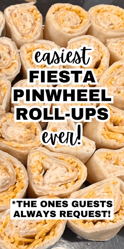 How To Make Pinwheel Fiesta Roll Ups - fiesta roll ups tortilla pinwheels are easy appetizers or simple after school snacks. Fun party foods or last minute game day recipes or taco tortilla rollups for Mexican food night! #pinwheels #tortillarollups #appetizers #partyfoods Pinwheel Roll Ups, Mexican Food Night, Tortilla Rollups, Taco Tortilla, Tortilla Pinwheels, Game Day Recipes, Pinwheel Appetizers, Classic Appetizers, Pinwheel Recipes