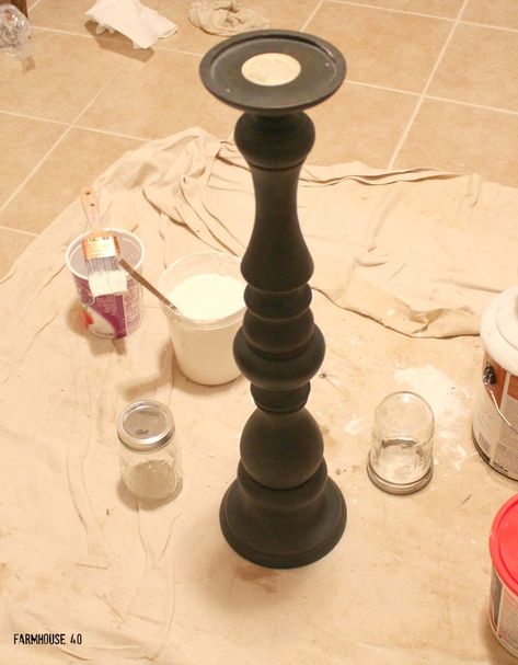 chalk painted wood candle holders Chalk Paint Candle Holders, Caulk Paint, Stick Projects, Wooden Candle Stand, Painting Candle Holders, Acrylic Paint On Wood, Diy Chalk Paint, Wooden Candle Sticks, Wood Candle Sticks