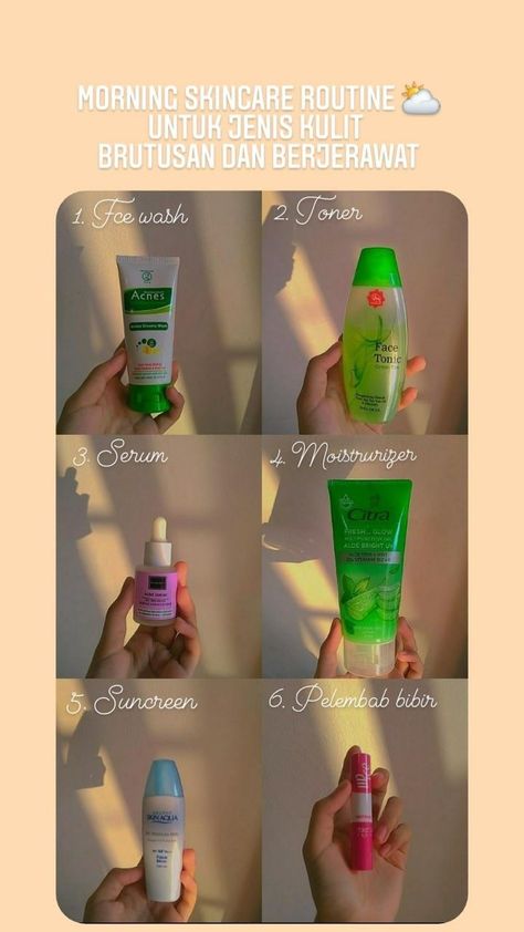 Urutan Pemakaian Skincare, Skincare Jerawat, Skincare Recommendations, Koleksi Makeup, Recommended Skin Care Products, Beautiful Skin Care, Korean Eye Makeup, Skin Care Tutorial, Basic Skin Care Routine