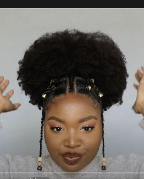 High Low Ponytail, Hairstyles On 4c Hair, Rubber Band Styles, Hair With Rubber Bands, Rubber Band Hairstyles Natural Hair, Short Afro Hairstyles 4c Hair, Afro Hairstyles 4c Hair, Styling Natural Hair, Hairstyles 4c Hair