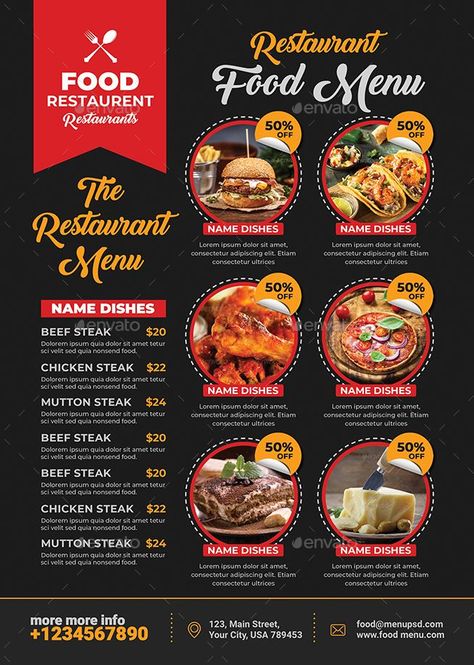 Restaurant Menu Bundle Menu Examples Restaurant, Menu Design Ideas Restaurant, Restaurant Creative Ads, Food Menu Design Ideas, Restaurant Menu Design Ideas, Creative Menu Design, Food Menu Ideas, Ayam Kremes, Menu Math