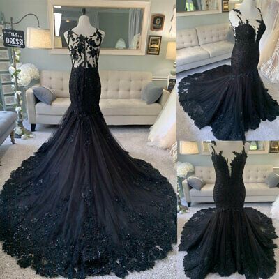 Wedding Dress With Pink, Gothic Mermaid, Gothic Wedding Dresses, Black Wedding Dress Gothic, Black Lace Wedding Dress, Black Lace Wedding, Garden Formal, Beach Bridal Dresses, Red Gothic