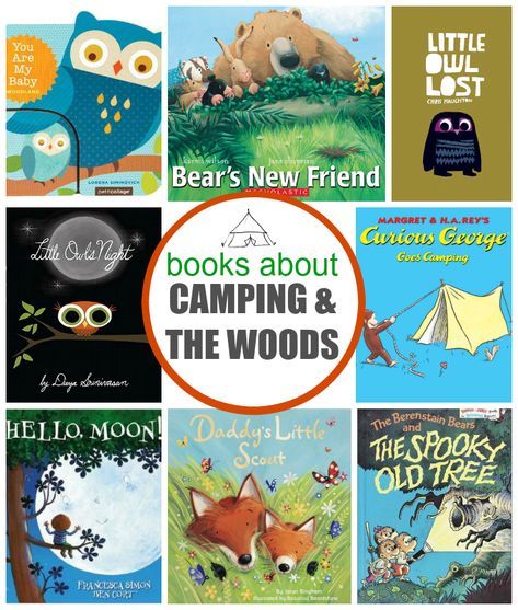 Books about Camping and The Woods + (Indoor!) Camping Fun! // One Lovely Life Camp Read A Lot Literacy Night, Camp Day Kindergarten, Camping Theme Literacy Activities, Camp Theme Snacks, Prek Camping Theme, Camping Week Preschool, Preschool Camping Activities, Camp Read A Lot, Camp Kindergarten