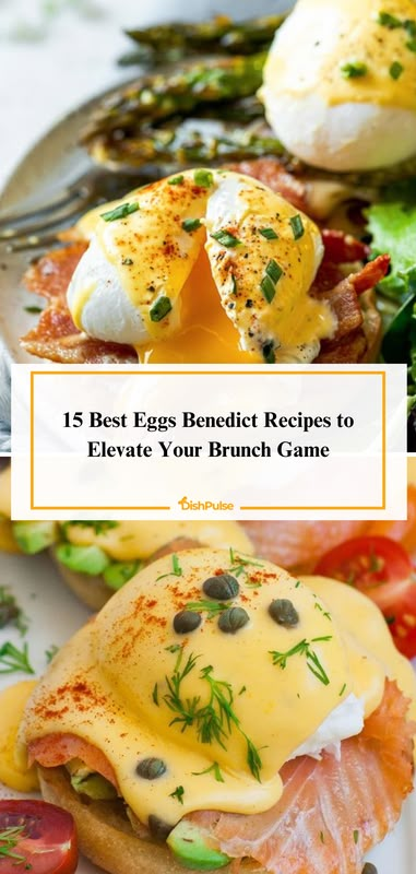 Elevate your brunch game with the 15 Best Eggs Benedict Recipes! 🍳🥓 


#EggsBenedict #BrunchIdeas #EggRecipes #BreakfastFavorites #DishPulse 𝗟𝗼𝘃𝗲 𝗶𝘁? 𝗗𝗼𝘂𝗯𝗹𝗲 𝘁𝗮𝗽! Eggs Benny Ideas, Gourmet Eggs Benedict, Fancy Eggs Benedict, Eggs And Biscuits Recipes, Brisket Eggs Benedict, Eggs Benedict Ideas, Poached Egg Recipes Breakfast, Eggs Benedict Recipes, Vegetarian Eggs Benedict