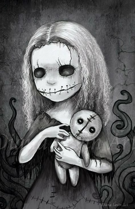 Mistletoe Tattoo, Creepy Sketches, Image Illusion, Gothic Drawings, Horror Drawing, Scary Drawings, Creepy Drawings, Scary Dolls, Creepy Doll